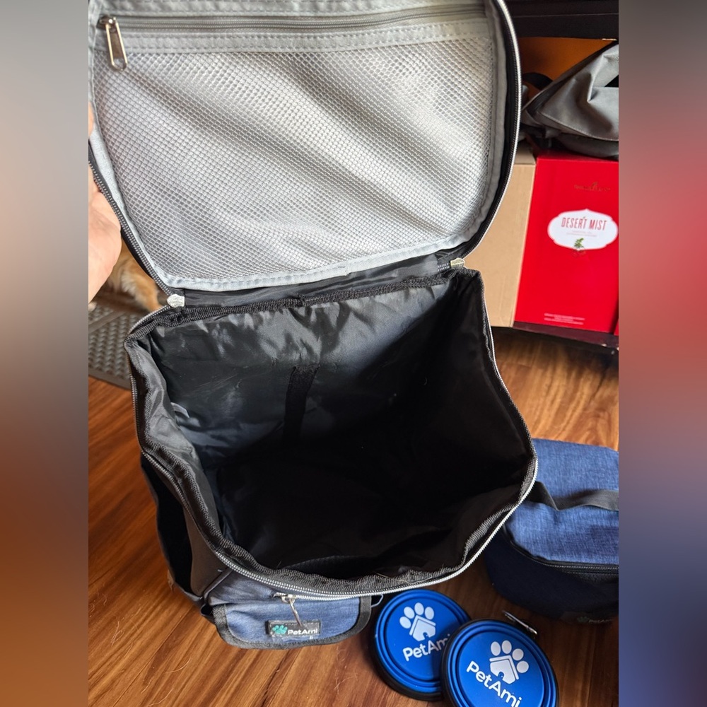 PetAmi Blue Insulated Dog Backpack Cooler - Picture 8 of 10